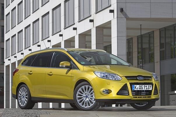 Die 3. Generation des Ford Focus Turnier ist am Start. Einstiegspreis: 18.650 Euro. Dafür gibts einen 1,6-Liter-Ti-VCT-Benziner mit 77kW/105 PS. Foto: Ford/Auto-Reporter.NET